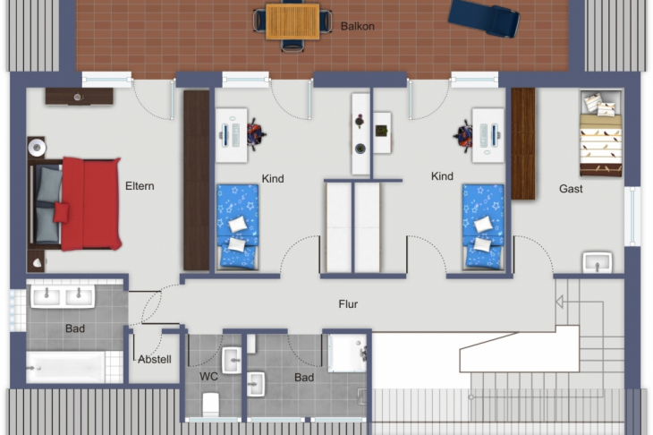 Grundriss Obergeschoss