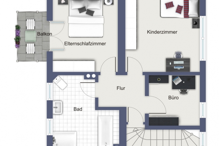 Grundriss Obergeschoss