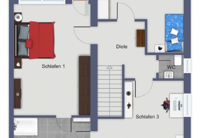 Grundriss Obergeschoss