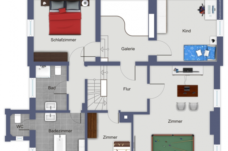 Grundriss Obergeschoss