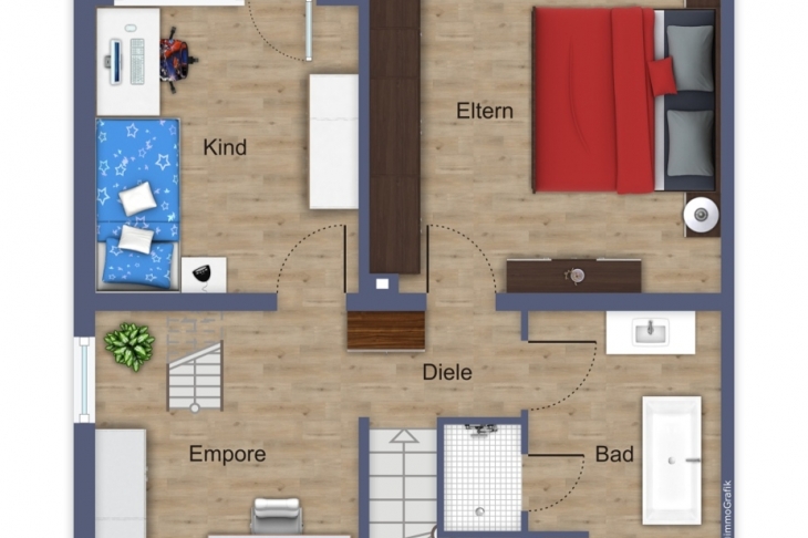 Grundriss Obergeschoss