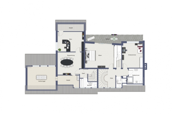 Grundriss Obergeschoss