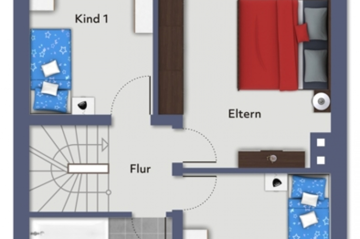 Grundriss Obergeschoss