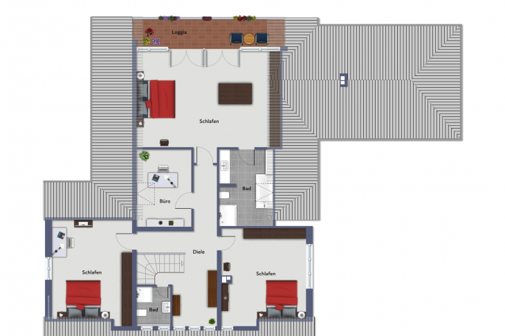 Grundriss Obergeschoss