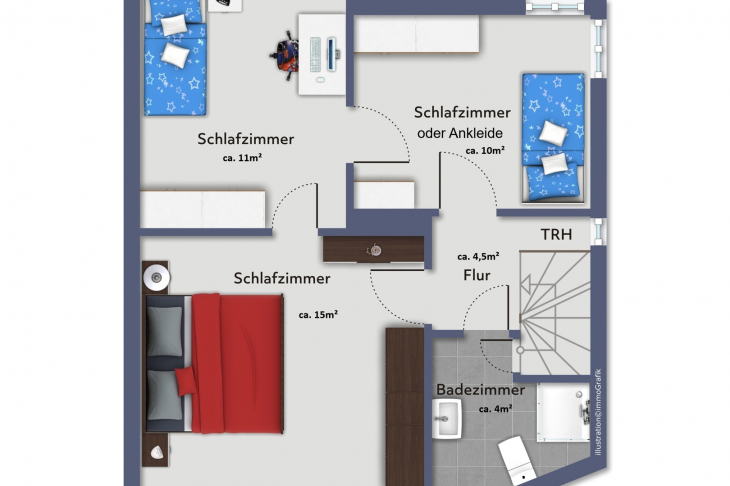 Grundriss Obergeschoss 