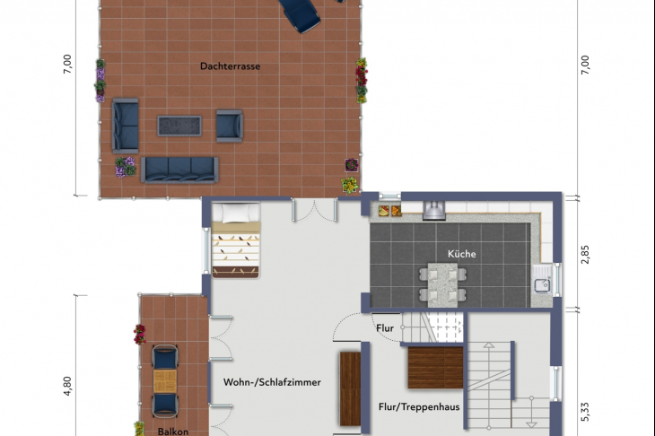 Grundriss Obergeschoss