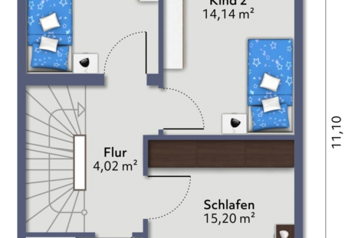 Grundriss Obergeschoss