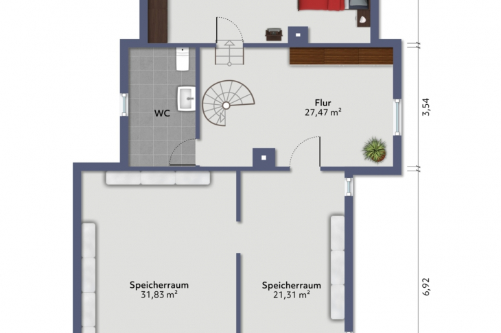 Grundriss Obergeschoss