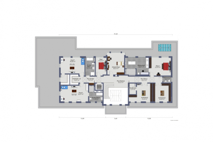Grundriss Obergschoss