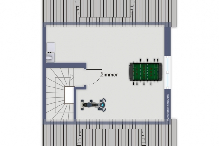 Grundriss Spitzboden