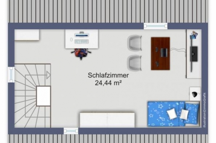 Grundriss Spitzboden