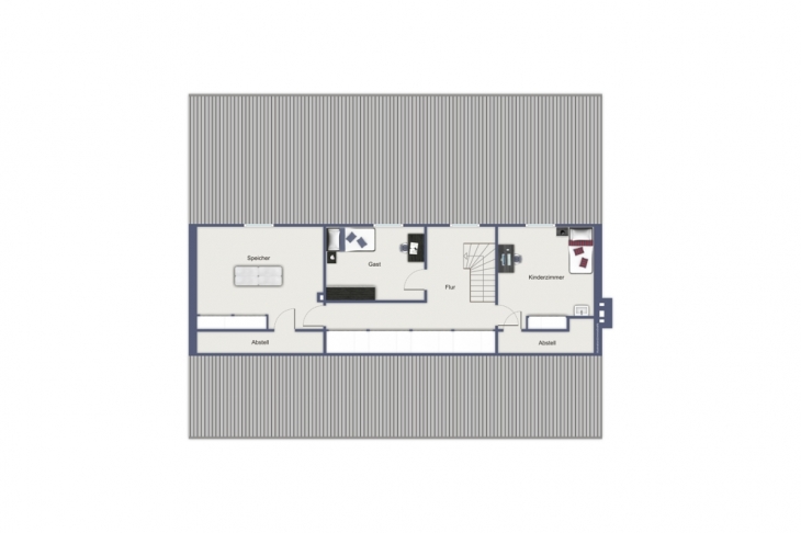 Grundriss Spitzboden
