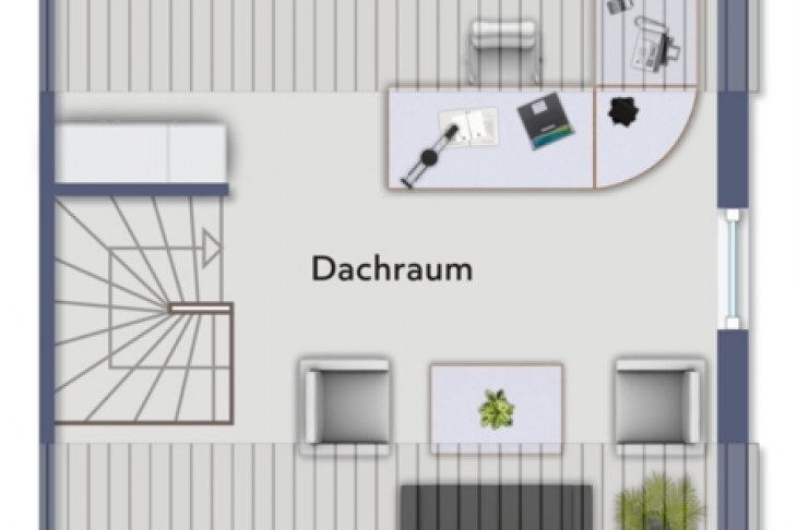 Grundriss Spitzboden