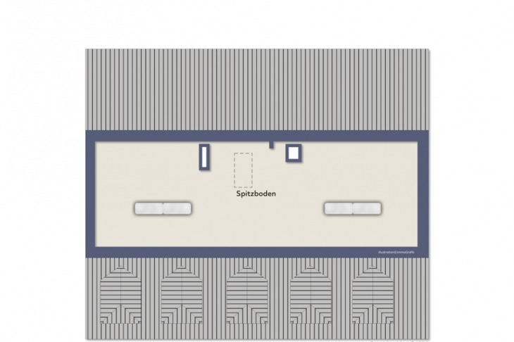 Grundriss Spitzboden
