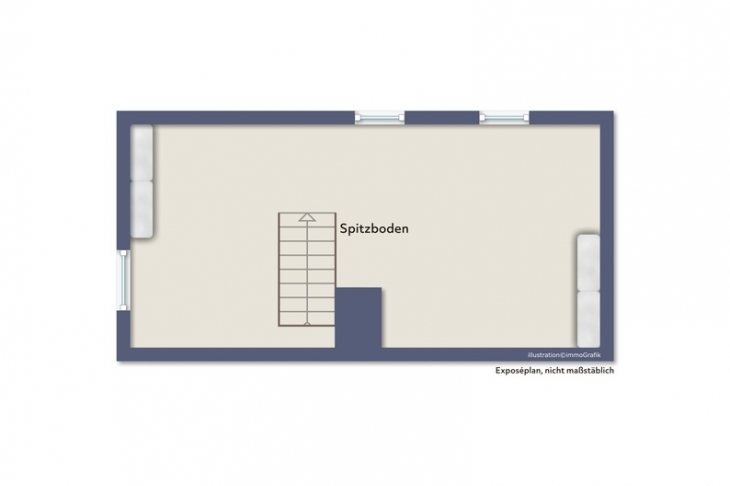 Grundriss Spitzboden