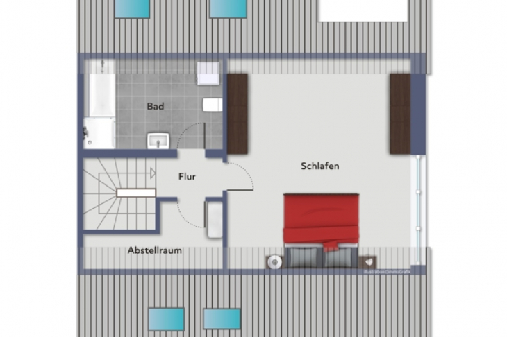 Grundriss Spitzboden