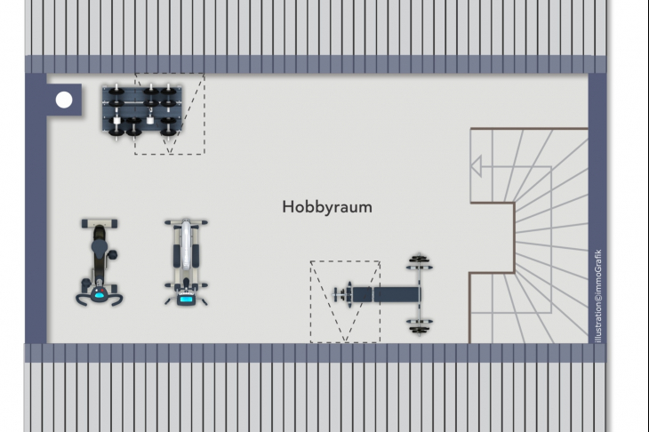 Grundriss Spitzboden