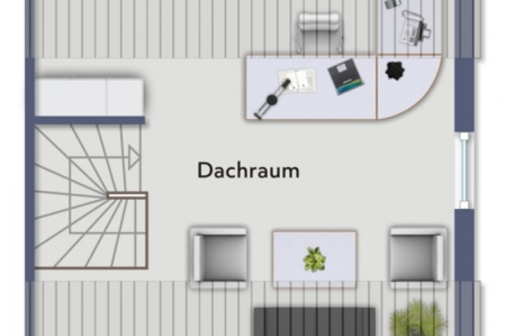 Grundriss Spitzboden