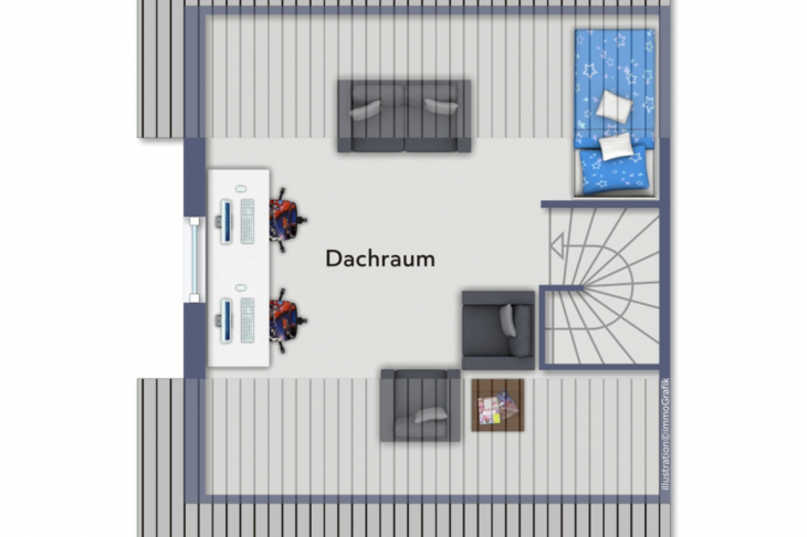 Grundriss Spitzboden