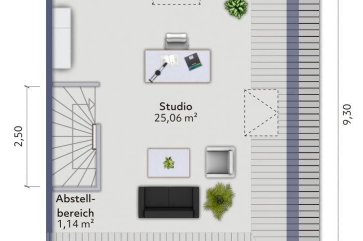 Grundriss Spitzboden