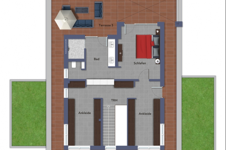 Grundriss Staffelgeschoss