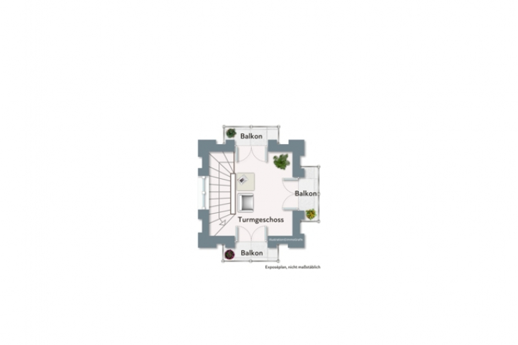 Grundriss Turmgeschoss