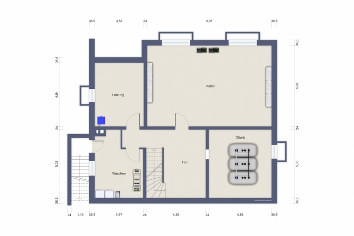 Grundriss Untergeschoss