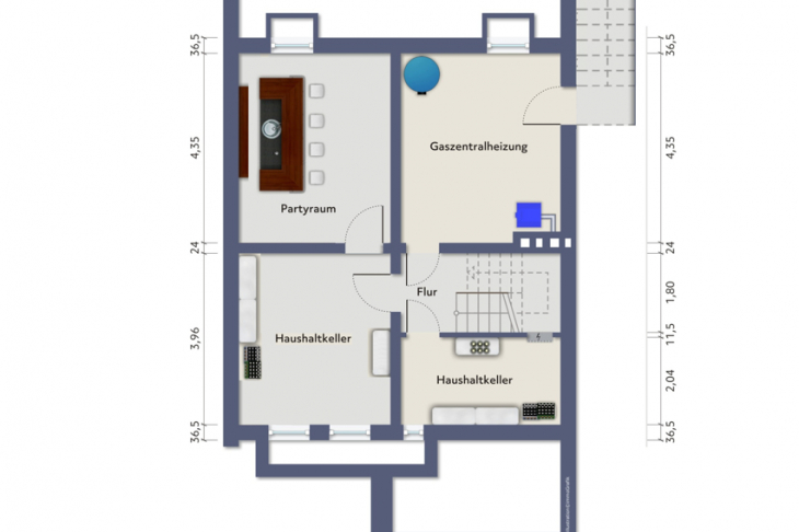 Grundriss Untergeschoss