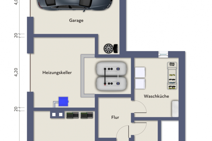 Grundriss Untergeschoss