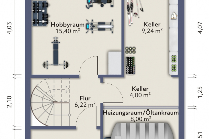 Grundriss Untergeschoss