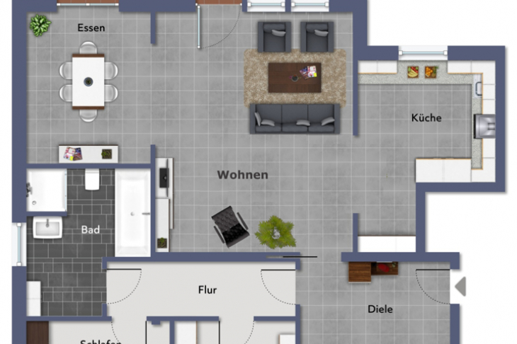 Grundriss WE 4_1. Obergeschoss