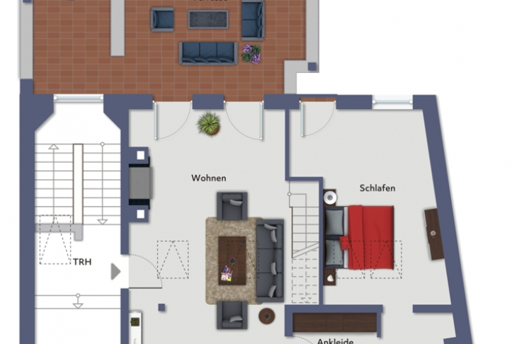 Grundriss Wohnebene