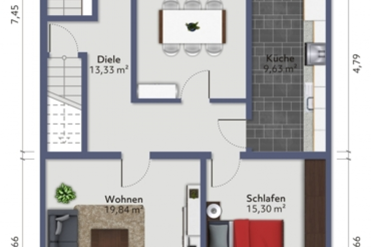 Grundriss Wohnung
