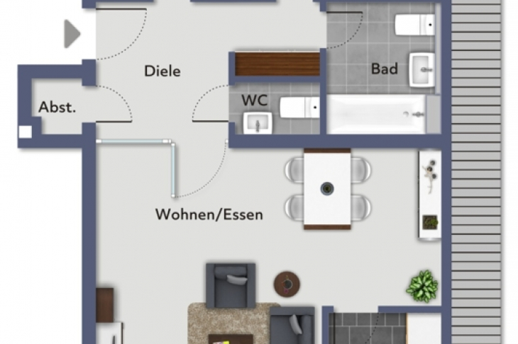 Grundriss Wohnung
