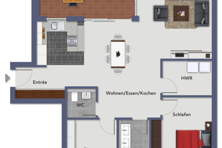 Grundriss Wohnung