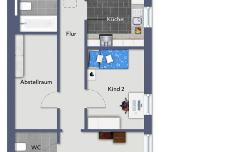 Grundriss Wohnung