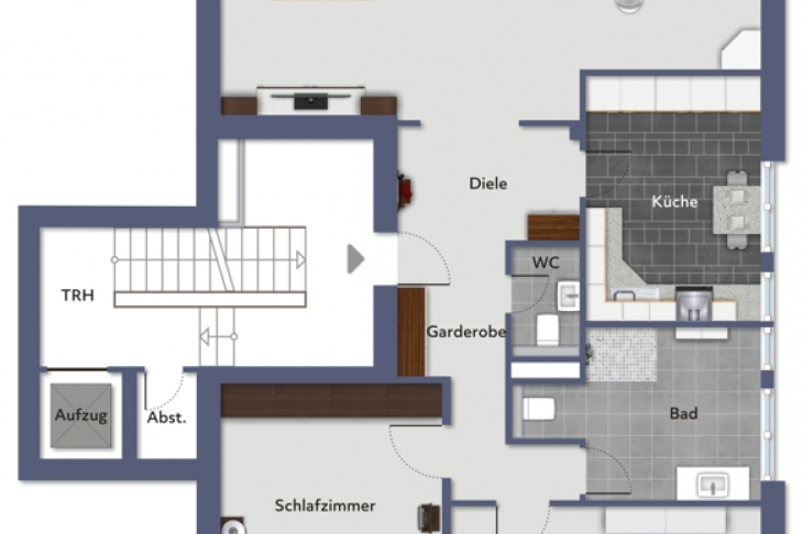 Grundriss Wohnung