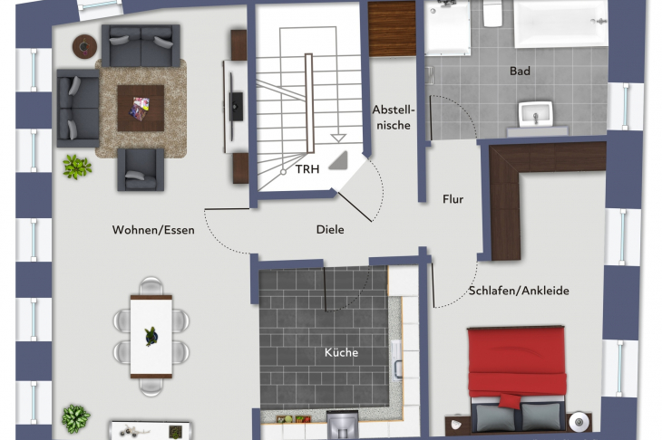 Grundriss Wohnung