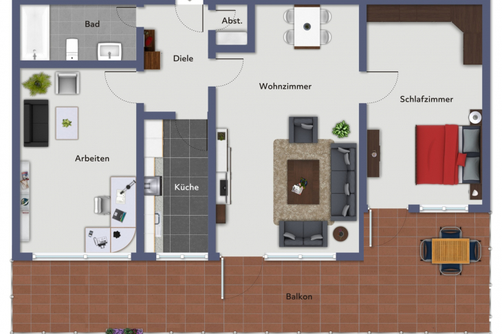 Grundriss Wohnung