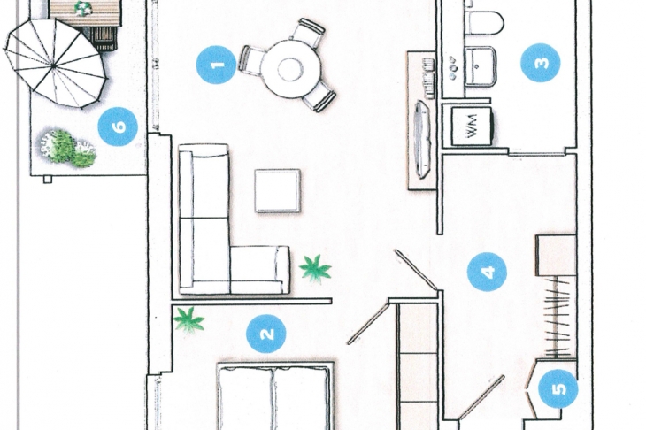 Grundriss Wohnung 9,12 Bruckersche Str