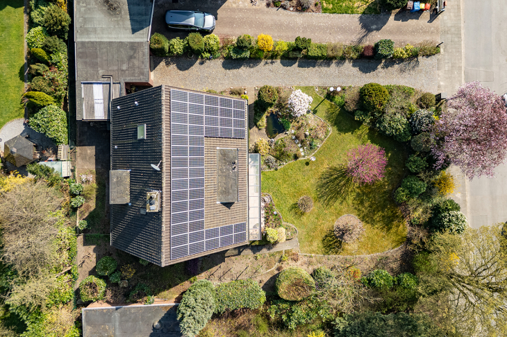 Haus Vogelperspektive