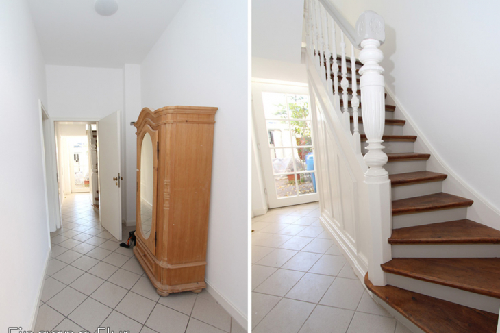 Hausflur und historische Treppe