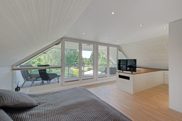 Master-Bedroom mit Parkblick