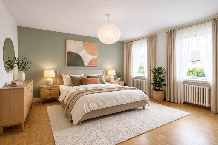 Modernisierungsvorschlag Hauptschlafzimmer