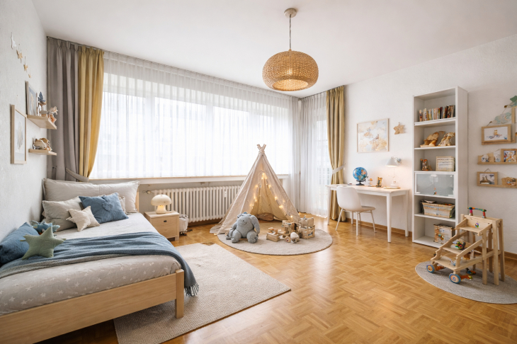 Modernisierungsvorschlag Schlafzimmer Kind
