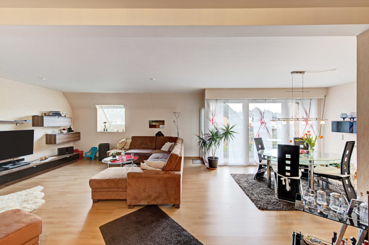 OG, OG, Wohn-Esszimmer Maisonette-Wohnung