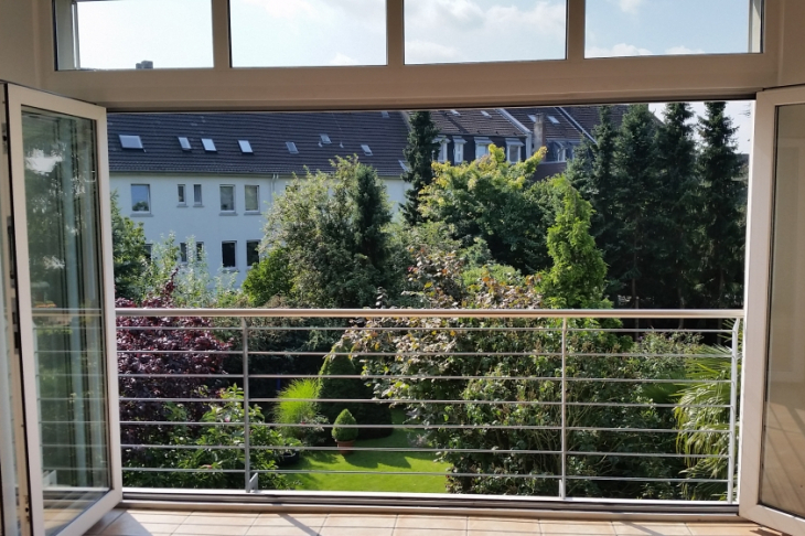 Panoramablick aus dem Fenster