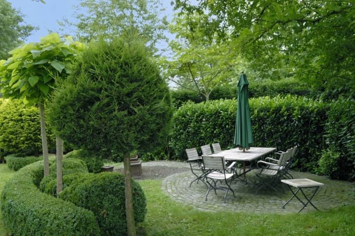 romantische Abendterrasse