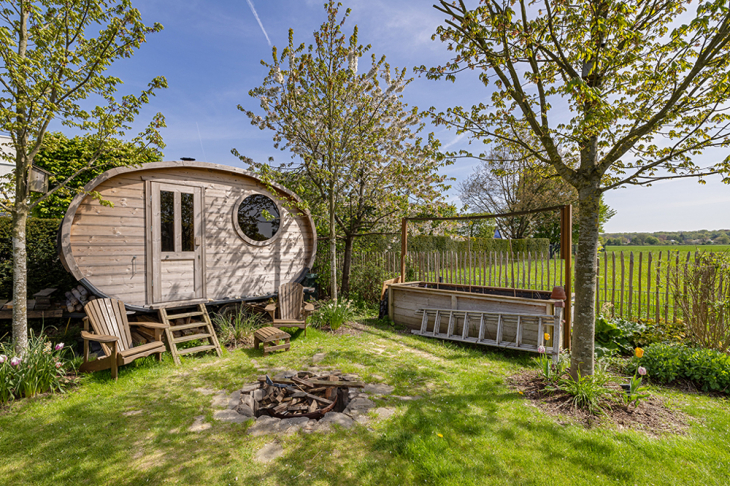 Sauna im Garten