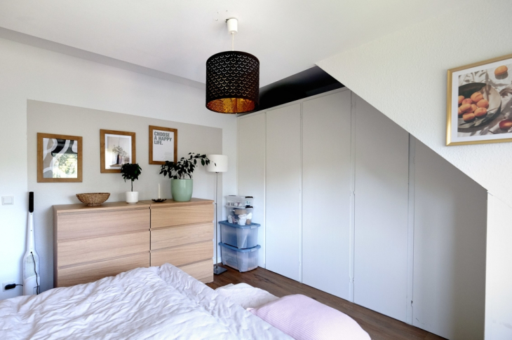 Schafzimmer mit Einbauschrank